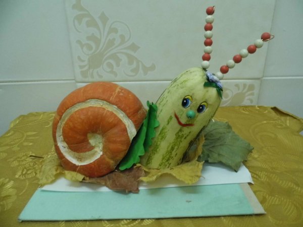 Экспозиция из овощей