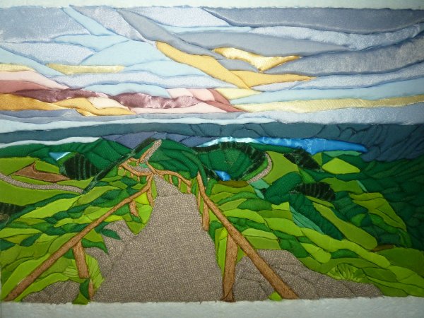 Техника кинусайга пейзаж