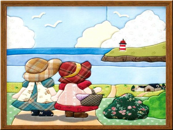 Пэчворк кинусайга кораблик