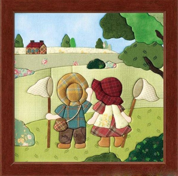 Техника кинусайга пэчворк