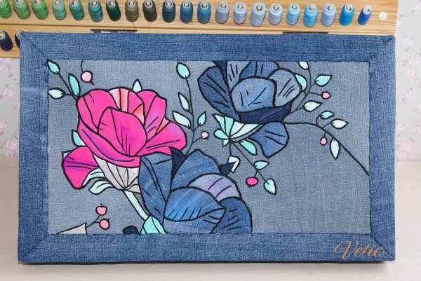 Панно техника кинусайга