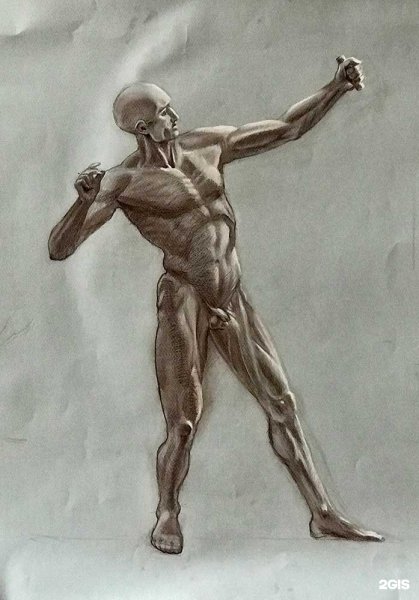 Экорше лучник гипс