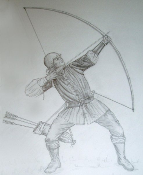 Позы для рисования лучник
