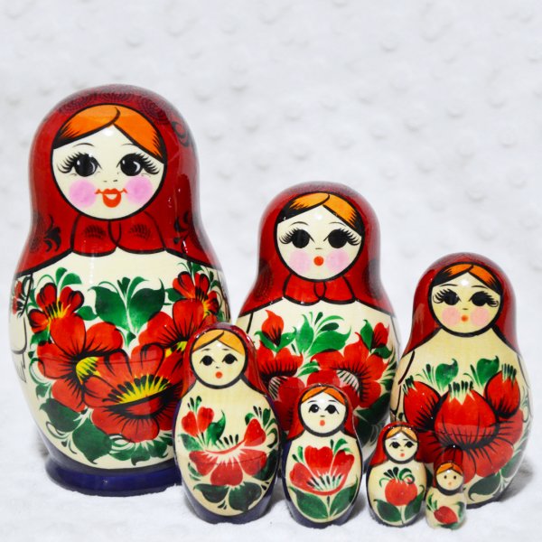 Матрешка Вятка инкрустация