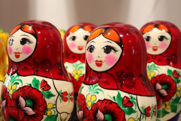 Вятская роспись матрешки