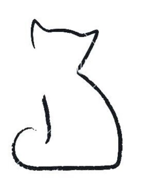 Кот одной линией