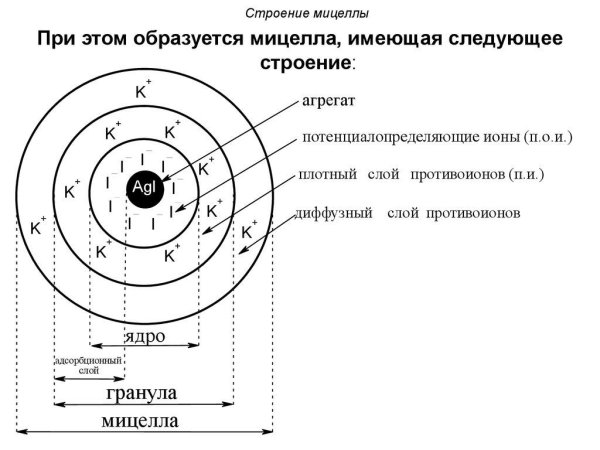 Строение коллоидной мицеллы
