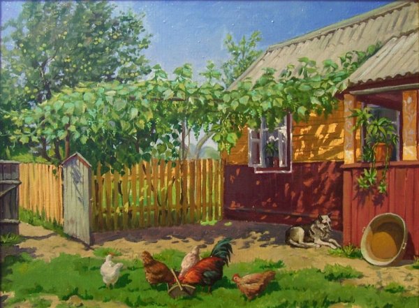 Красивые сельские дворы