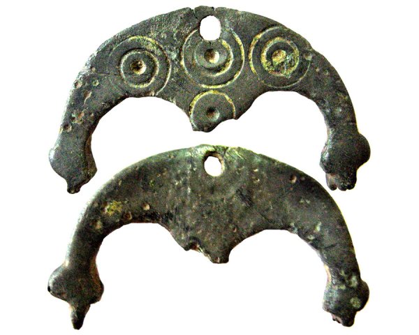 Лунница Киевская Русь бронзовая