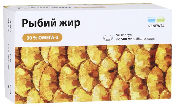 Рыбий жир реневал 500мг капс. 700мг №96 (Renewal)