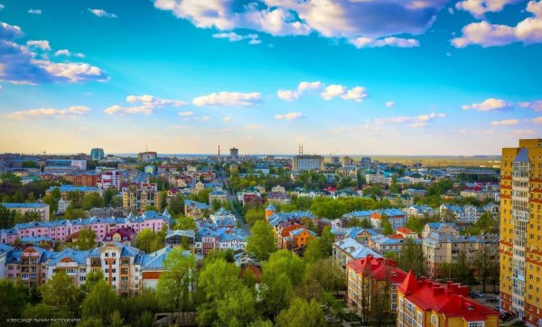 Киров Вятка с птичьего полета
