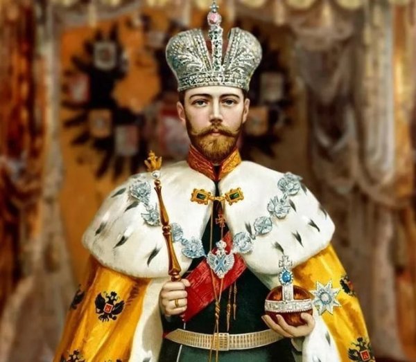 Николай 2 со скипетром и державой