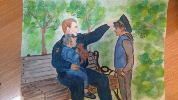 Полиция глазами детей рисунки 1 класс