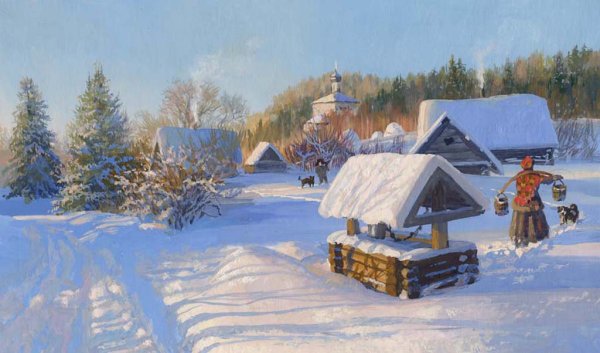 Художник Владимир Жданов. " За дровами".