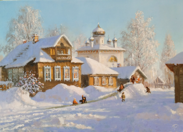 Художник Владимир Жданов зима