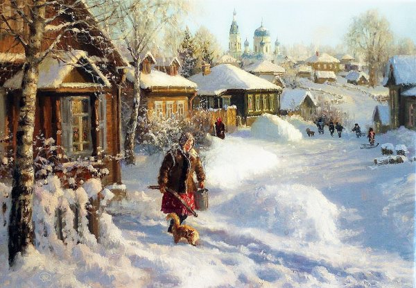 Художник Жданов Владимир Юрьевич зима