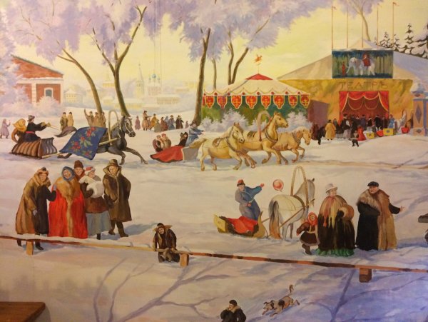Леонид Соломаткин. Масленица. 1878г.