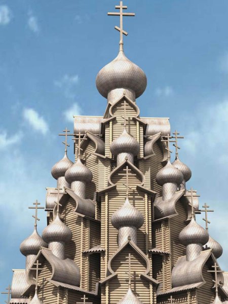 Храм с 33 куполами Кижи