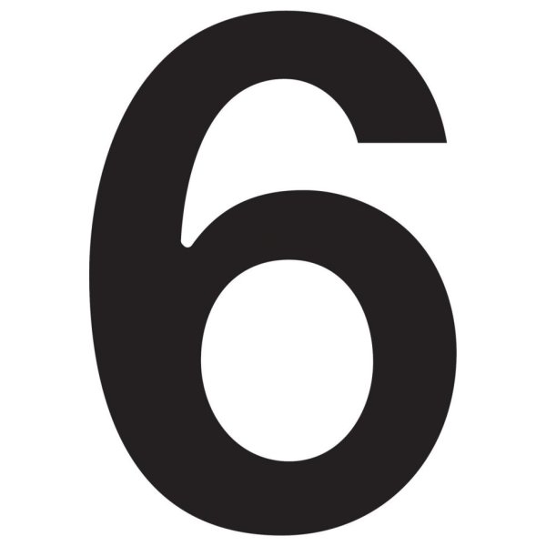 Цифра шесть 6