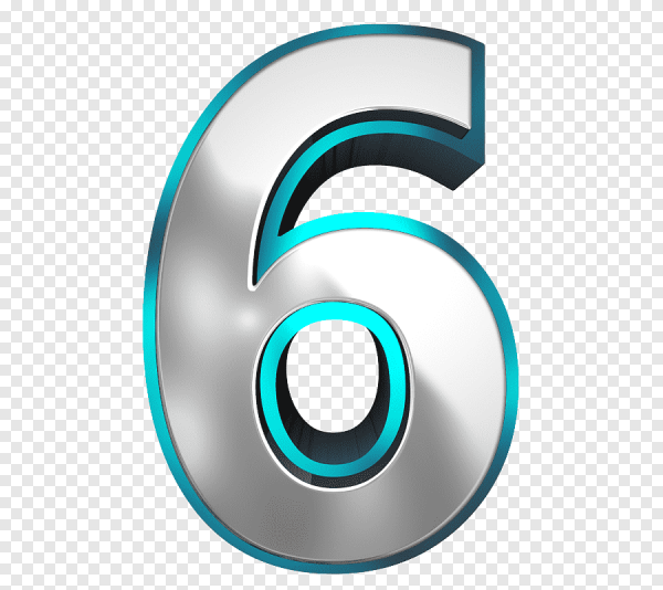 Цифра 6 3d