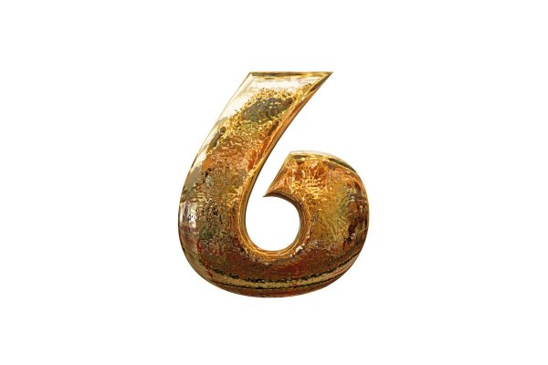 Красивая цифра 6