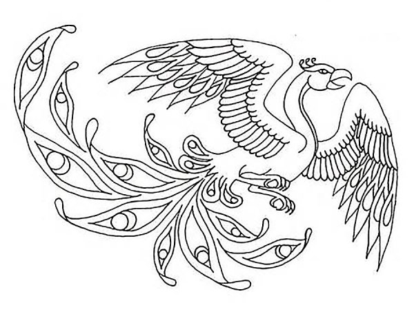 Рисунки Жар птицы для срисовки