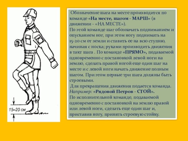 Солдаты на параде