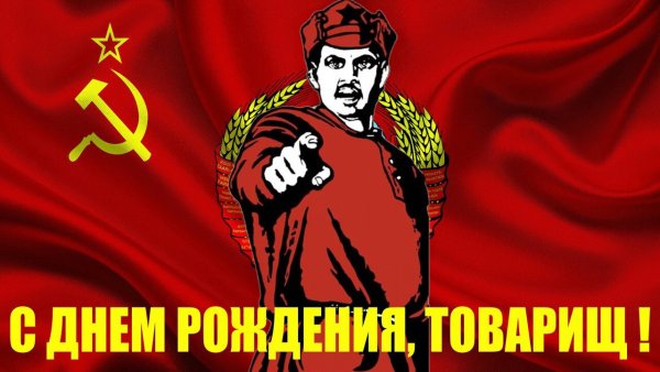С днём рождения товарищу