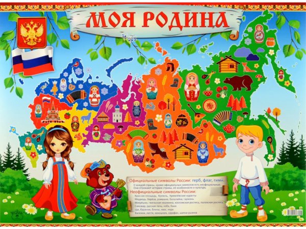 Плакат Россия Родина моя
