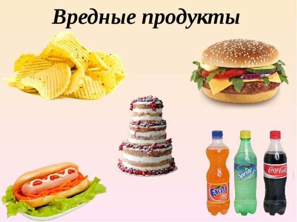 Вредные продукты