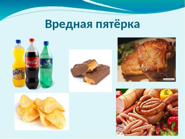 Вредная и полезная пища