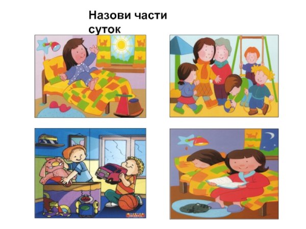 Части суток для детей