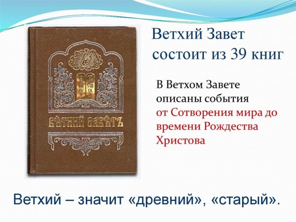 Евангелие Ветхий Завет