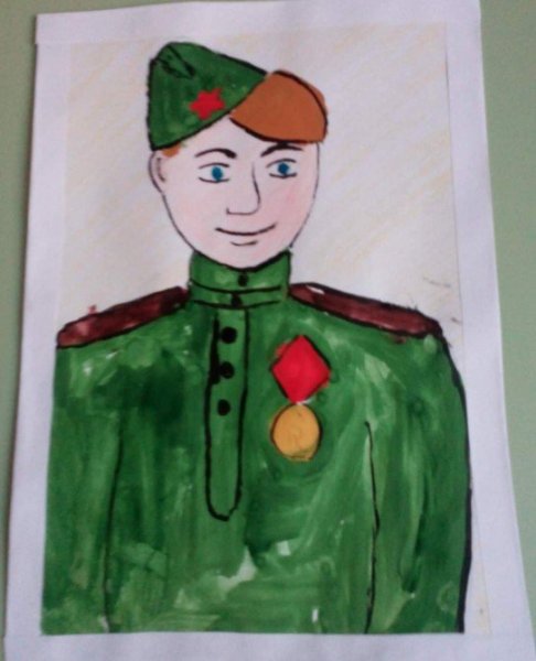 Солдат рисование для детей