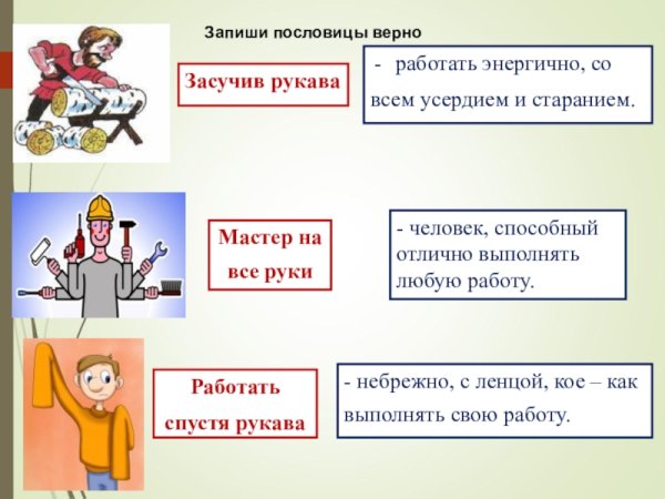 История возникновения засучив рукава