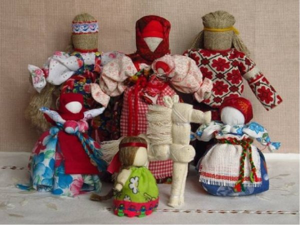 Тряпичная кукла народная Чувашская