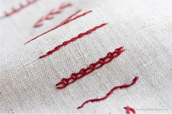 Вышивка строчкой