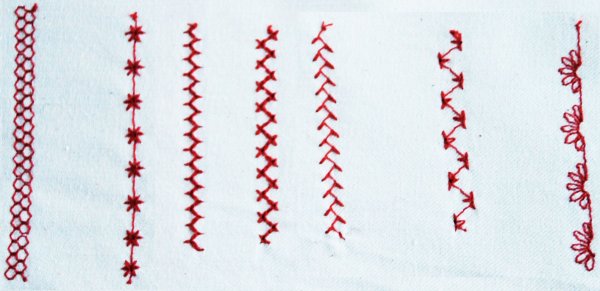 Декоративные ручные швы