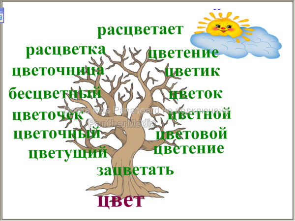 Однокоренные слова 2 класс