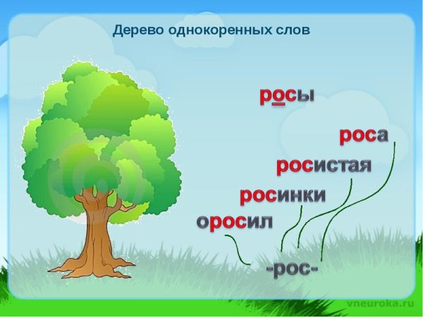 Однокоренные слова 2 класс задания