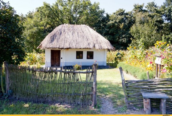 Хаты мазанки Украина