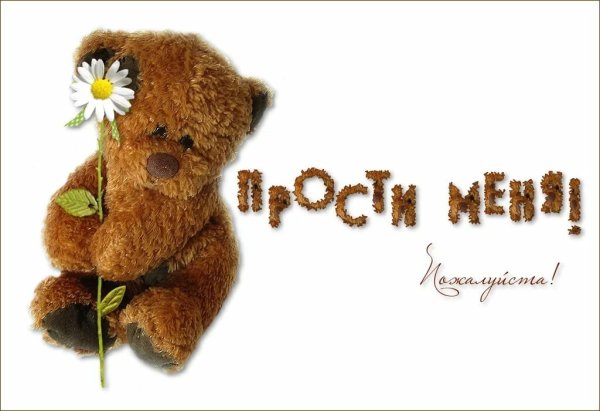Открытка прости меня