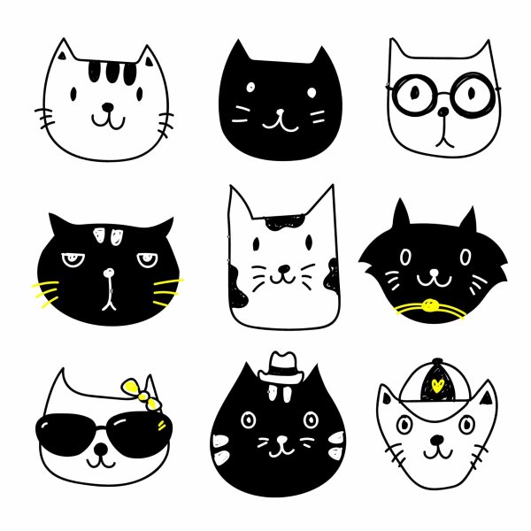 Кошка вектор