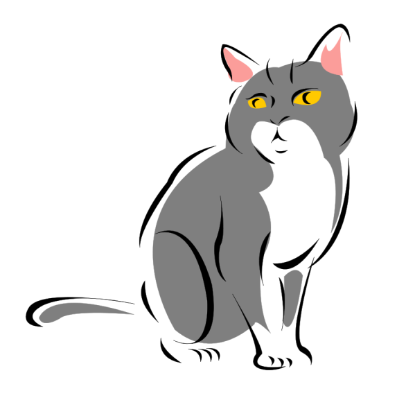 Кошка вектор