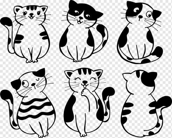 Векторные рисунки котов