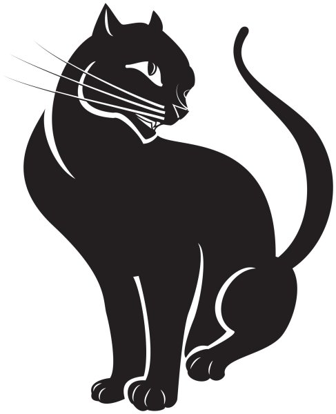 Кот в векторной графике