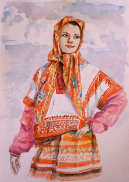 Образ женщины в русском народном костюме