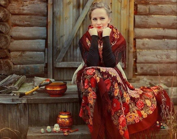 Фотосессия в русском стиле