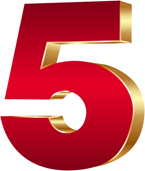 Цифра 5 красивая