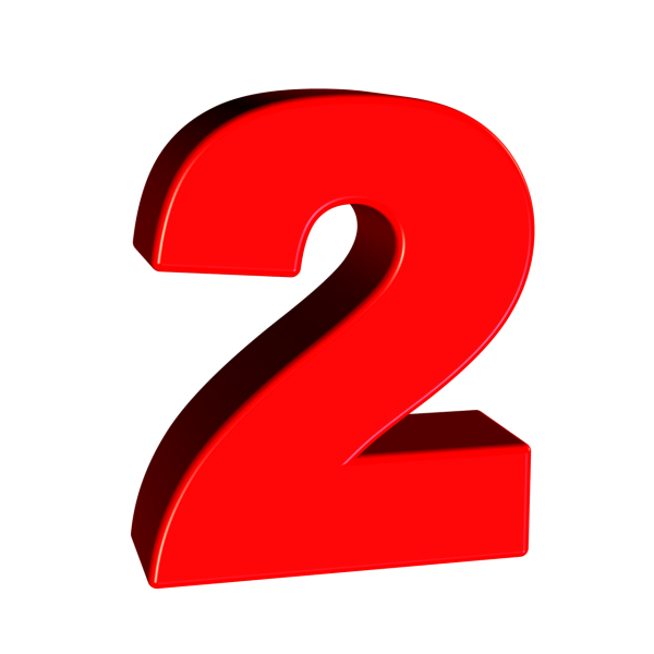 Красивая цифра 2